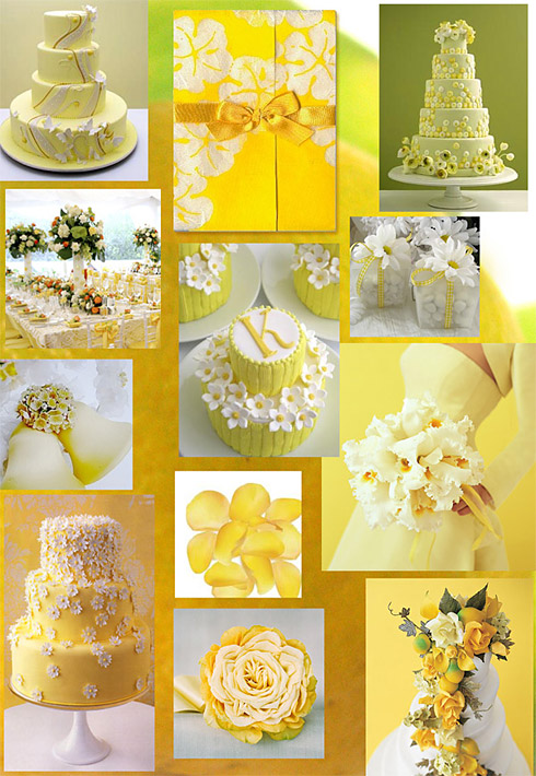 Yellow wedding board Yellow wedding board